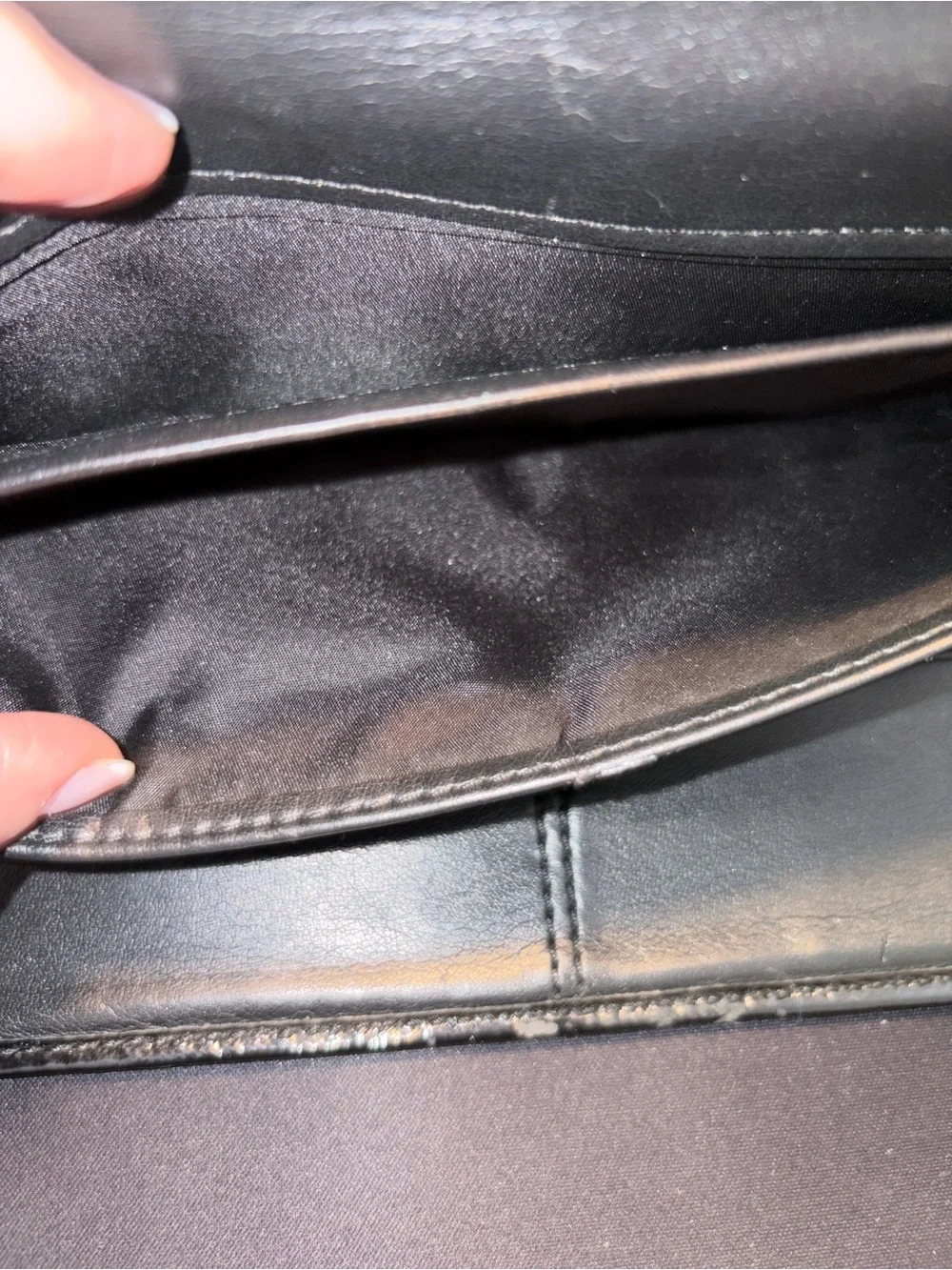 Coach Brown and Black Signature Canvas Wallet